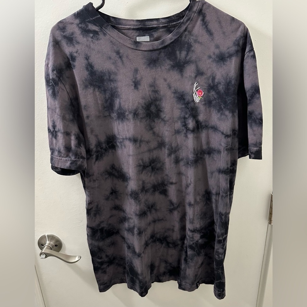 HUF Black Tie-Dye Men's Shirt L